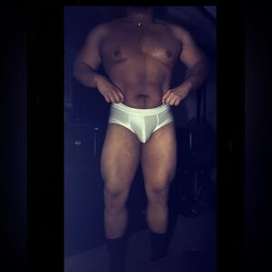 Men's White Satin Short Boxer Briefs